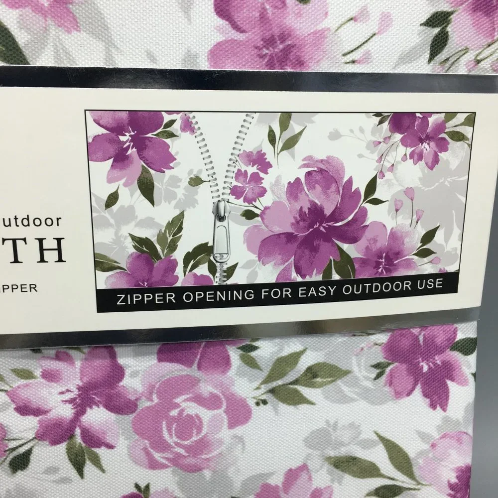 Badgley Mischka Floral Outdoor Tablecloth 70